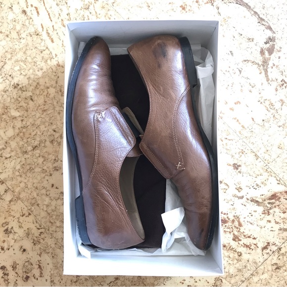 Anyi Lu Agnes leather flats in distressed chestnut - Picture 10 of 10